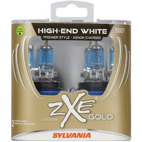 SYLVANIA 9007 SilverStar zXe Gold Halogen Headlight Bulb, 2 Pack
