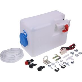 12V Washer Bottle Tank Pump Fluid Reservoir Sprayer Kit 160186 110943769329 Universal 1.5L