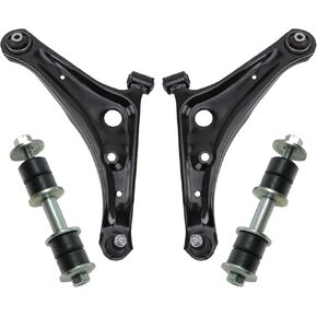 TRQ Front Sundension Kit Arm with Ball Consist Sway Bar Bar Link متوافق مع 2014-2023 Mitsubishi Mirage 2017-2023 Mirage G4