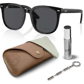 Ray -Ban RB4398 Square Shope Sunglasses للرجال والنساء - نظارات الشمس الكلاسيكية الخالدة مع الأناقة الحديثة - حماية الأشعة فوق البنفسجية المتميزة والعدسات الكلاسيكية - نظارات مصممة للرجال والنساء