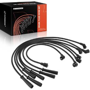 A-Premium 7PCS Spark Plug Wires Compatible with Nissan Maxima & Buick Skylark, Special, Sportwagon & Datsun 810, 240Z, 260Z, 280Z, 280ZX, Maxima & Jeep CJ3, CJ5, CJ5A, CJ6, Commando & Oldsmobile F85