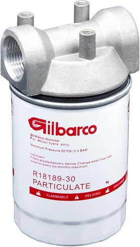 BRIDOIF 3/4 Inch NPT Fuel Tank Filter Canister, Spin-on Transfer Tank Filter with Aluminum top cap, Fuel Pump Filter for Mobile and Stationary Diesel Filter Tank Boat in Saudi Arabia