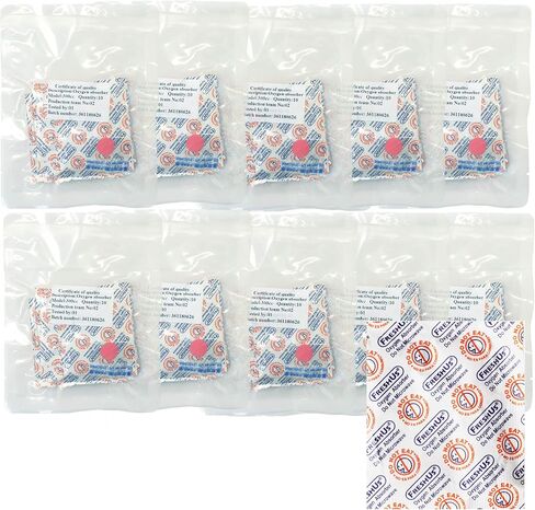 FreshUs AwePackage 100cc Oxygen Absorber(2 Individual packs of 100 Packets, Total 200 Packets) - Long Term Food Storage (200, 100 CC) in Saudi Arabia
