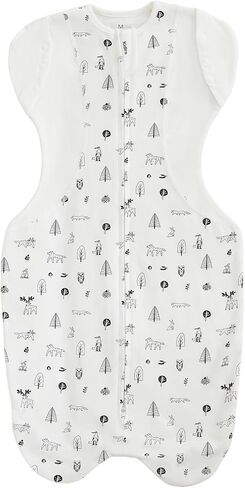 KIDIRA Swaddle for Newborns, Baby Swaddles 1-3 Months 5-13lb, Arms Up Swaddle 1-3 Months Newborn with Moisture-Wicking Fabric, Promotes Healthy Hip Development, 2-Way Zipper & Foot Buttons, 1Pack in Kuwait