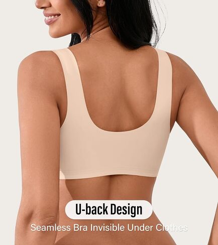 Front Closure Bras for Women Seamless Wireless Push Up Bra No Underwire Full Coverage Comfort Bras Mastectomy Bralettes in Kuwait