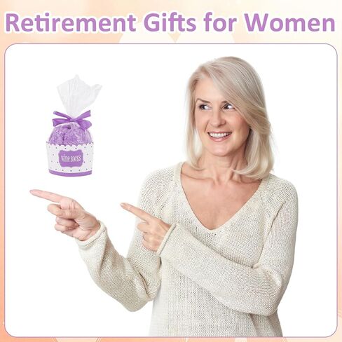AMCAMI Fuzzy Socks- Funny Retirement Gifts, Cupcake Gift Box - Perfect for Retired Teachers, Moms (Women's Sizes 6-10) in Saudi Arabia
