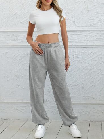 ATHMILE Sweatpants Women Baggy Lounge Pants Workout Gym Active High Waisted Comfy Joggers for Women in Saudi Arabia