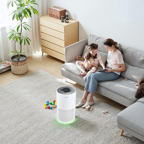 VEVOR Air Purifier for Bedroom Home, H13 HEPA Layer, 1344 ft²/h Smart Air Purifier with Speed Control & Child Lock Guard, Efficient Air Cleaner with Convenient Touch Panel & 22 dB Sleep Mode in Saudi Arabia