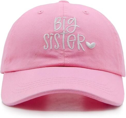 Gift for New Sis Age 2-6, Big Sister Hat for Toddler Girls, Adjustable Embroidered Baseball Cap for Kids in Saudi Arabia
