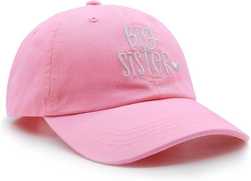 Gift for New Sis Age 2-6, Big Sister Hat for Toddler Girls, Adjustable Embroidered Baseball Cap for Kids in Saudi Arabia