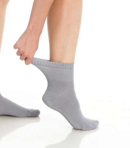 Mens & Womens Rayon Made from Bamboo Diabetic 4 Pairs Ankle Socks in Saudi Arabia