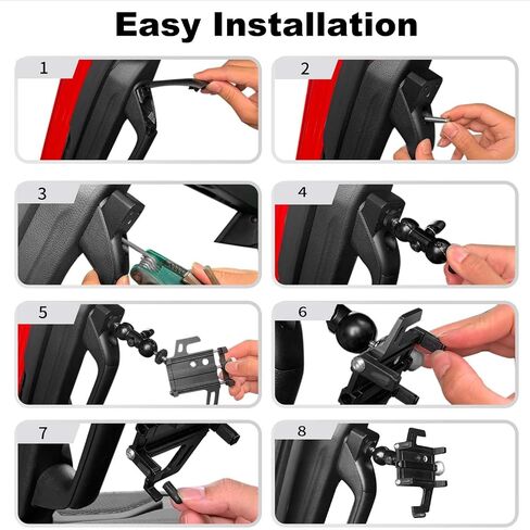 JWWY لجيب حامل الهاتف Universal Mount A-Pillar Handle حامل هاتف قابل للتعديل لعام 2024-2025 Jeep Wrangler JL JLU in Saudi Arabia