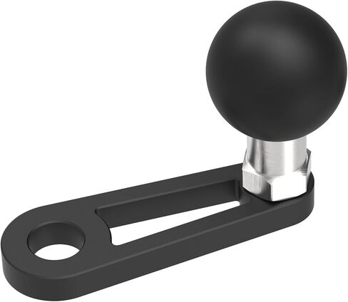 Angled Bolt Head Adapter Ball Base with 1 inch TPU Ball,CNC Aluminum Alloy & 10mm Mounting Hole Ballhead Adapter Compatible with RAM Mount Double Socket Arm for Motorcycle ATV Rearview Mirror,78012 in Saudi Arabia