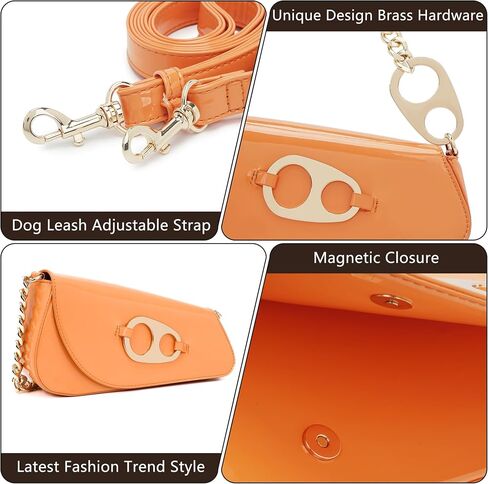 حقيبة Crossbody Y2K العصرية للنساء براءات الاختراع الجلدية الكتف حقائب Hobo Bag مع حزام تشيان in Saudi Arabia