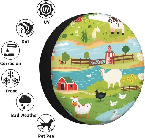 KiuLoam Black Vintage Mandala Wolf Spare Tire Cover Waterproof Dust-Proof Universal Sunscreen Wheel Tire Covers Fit for Trailer, RV, SUV and Many Vehicle 15 Inch in Saudi Arabia