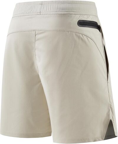 Mens Athletic Shorts Moisture Wicking Pickleball Tennis 5" Workout Running Shorts with Back Zip Pocket in Kuwait