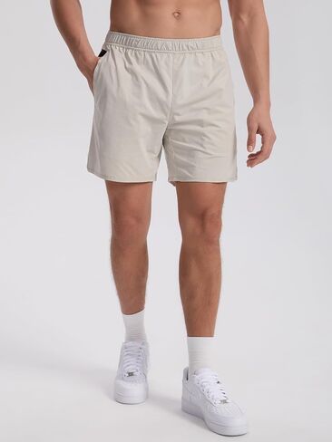 Mens Athletic Shorts Moisture Wicking Pickleball Tennis 5" Workout Running Shorts with Back Zip Pocket in Kuwait