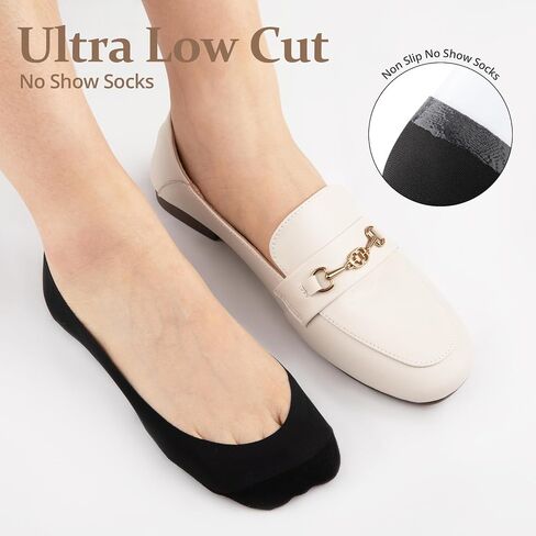 Cooplus no show swids womens non slip ultra low cott cotton invisible schedible incl in Saudi Arabia
