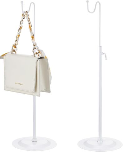 Therwen 2 PCS Display Display Display Respares حامل قابلة للتعديل ذات ارتفاع قابل للتعديل لصالح Home Boutique Store Counter Retail (White) in Kuwait