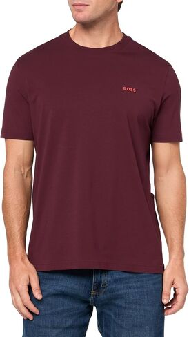 BOSS Men's Contrast Logo Cotton Stretch T-Shirt in Saudi Arabia