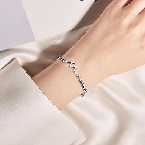 Gift for Friends - Wave Bracelet for Best Friend Bestie Soul Sister,The Waves of Life We've Through Together, Woman Friendship Gifts Idea for Christmas Valentines Day Birthday Gifts For Her in Saudi Arabia