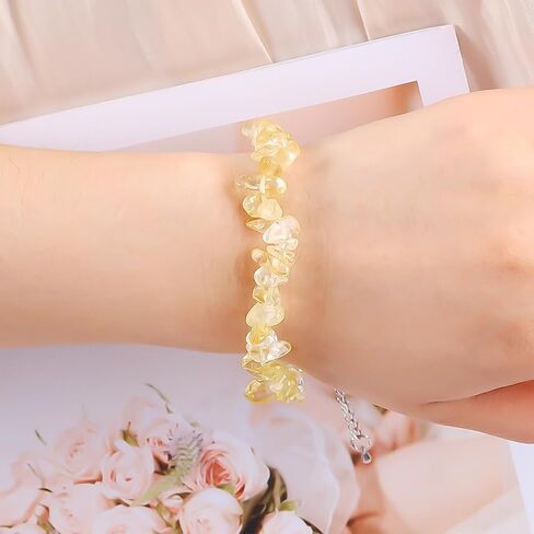 Citrine Bracelet for Women Citrine Crystal Jewelry Gifts for Women Trendy 2025 in Saudi Arabia