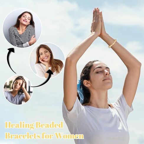Citrine Bracelet for Women Citrine Crystal Jewelry Gifts for Women Trendy 2025 in Saudi Arabia