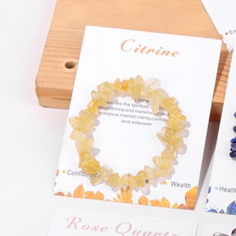 Citrine Bracelet for Women Citrine Crystal Jewelry Gifts for Women Trendy 2025 in Saudi Arabia