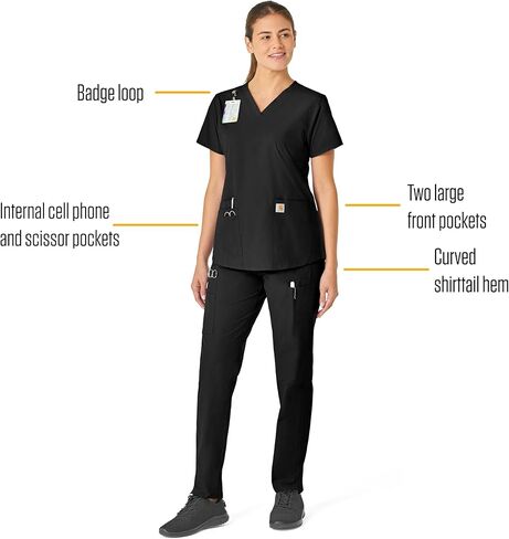 Carhartt Women's V-Neck Scrub Top in Kuwait