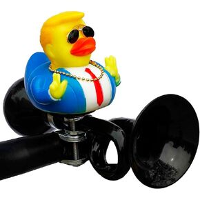 Bike Horn with President Donald Duck Classic Vintage Metal Twist Squeeze Kids Bike Horn for Adults Bicycle Horn for Kids Air Horns for Safety Airhorns Horn Loud