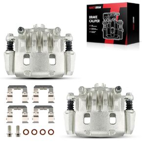 Torchbeam 2PCS Rear Driver and Passenger Side Brake Caliper For Honda Acura for 2007-2016 CR-V, 2013-2018 RDX, 2012-2015 Crosstour, Disc Brake Caliper Assembly with Bracket Replace # 19B6887+19B6886