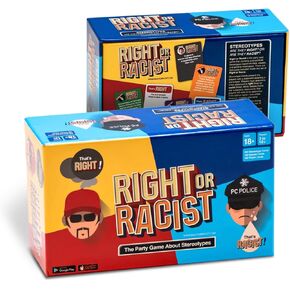 Right Or Racist - Funny White Elephant Gift - Gift for Men - Party Game - Hilarious Game - Great Gift - Birthday Gifts for Men and Women
