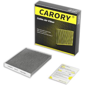 Cabin Air Filter w/Activated Carbon for 2009-2014 Nissan Cube, 2011-2017 Juke, 2011-2025 LEAF, 2013-2019 Sentra, 27277-3DF0A, 27891-1FC0A, 27891-1FD0A, 27891-3DF0A, 2014 2015 2016 2017 2018