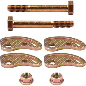 Upper Control Arm Alignment Cam Bolt Kit Enhanced Compatible with 99-18 Chevy Silverado 1500 Suburban Avalanche 2500 GMC Sierra 1500 2WD 4WD Fit Hummer H2 H2T Bolts ± 1.5° Suspension Kits 4 PCS