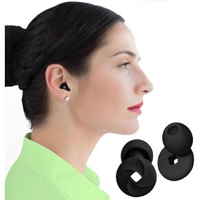Best Ear Plugs for Sleeping, Reusable Ear Plugs Noise Reducing Earbuds for Concerts, Moldable Ear Plugs for Sleeping, tapones para dormir sin ruido, 4 Sizes (XS/S/M/L) with Travel Case, Best Gift