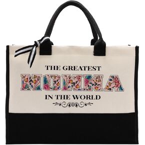 Nonna Gift for Mother's Day, Canvas Tote Bag for Gifting, Nonna Cotton Canvas Tote Bag, Shoulder Beach Bag, Novelty Present for Nonna, Nonna Canvas Bag Gift, The Greatest Nonna In the World