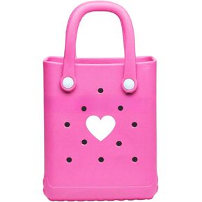 Mini Small Beach Tote Bag for the Beach Boat Pool Sports, Bitty Small Charms Crossbody Tote