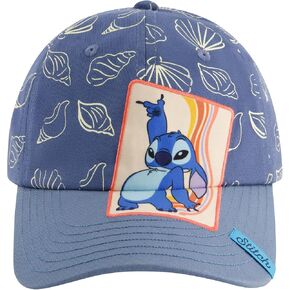 قبعة البيسبول للرواية من ديزني للرجال ، قبعة Snapback القابلة للتعديل مع الحافة المنحنية ، الأزرق