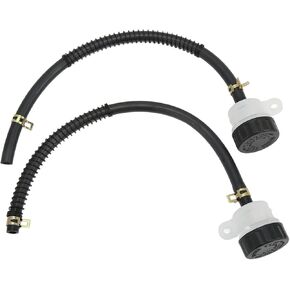 Brake Fluid Reservoir, 1 Pair Universal Motorcycle Front Brake Reservoir Master Cylinder Fluid Oil Reservoir for ATV Dirt Pit Bike