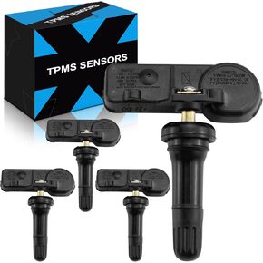 TPMS Tire Pressure Sensor, Upgraded 56029398AB 433MHz TPMS Sensors Set of 4 for:-RAM 1500 2011 2012 2013, 2500 2011-2013, for:-Jeep Grand Cherokee 2011-2015, for:-Dodge Challenger 2010-2020