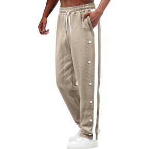 Men's Youth Loose Fit Sweatpants Casual Printed Stripes Jogging Pants Sports Running Basketball Sweatpants