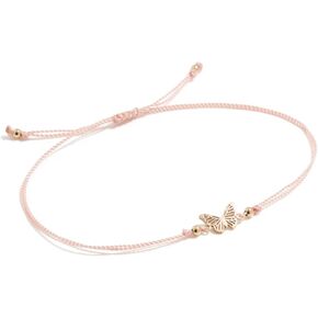 Zoe Chicco Women's 14k Gold Midi Bitty Butterfly Cord Bracelet