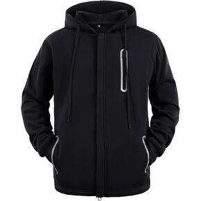LBL Leading the Better Life Men's Zip Up Hoodie Long Sleeve Fleece Hooded Sweatshirt with Zipper Pockets