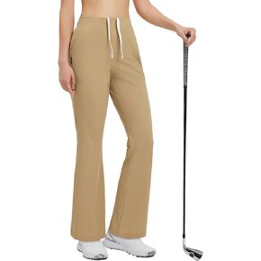 baleaf Women's Golf Pants Lightweight Stretch Flare Travel Pants with Pockets Dressy Work Bussiness UPF 50+ in Kuwait