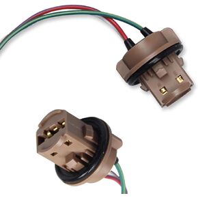 2 PCS 7443 Car Brake Light Socket ، توصيل وتشغيل بلاستيك أنثى النحاس النحاس النحاس الأسلاك القابس ، موصل تسخير الأسلاك الإضاءة ، لمعظم السيارات (متعددة الألوان)