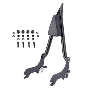 26" Quick Release Detachable Passenger Backrest Sissy Bar compatible with Harley Softail Fat Bob FXFB FXFBS 2018-2023, Gloss Black