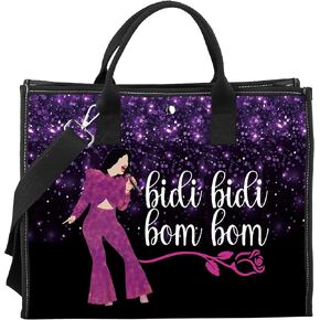 XYANFA Singer Selen Tote Bag Bidi Bidi Bom Bom Inspired Tote Bag Selen Latin Dance Lyric Gift 90s Latina Singer Fans Gift