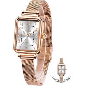 Womens Watch Fashion Dress Dress Mesh Sbart Watchproof Watches for Women Elegant Dainty two Tine Womens Watch Watch Quartz Easy Read Watches With Day Date in Kuwait
