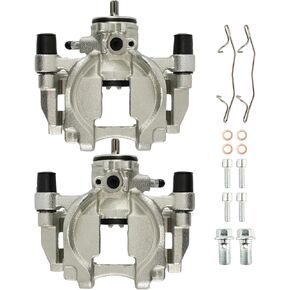 Rear Brake Caliper 18B5477 + 18B5476 Replacement For 2013-2020 Fusion, 2013-2020 MKZ, 2017-2020 Continental, 2019-2020 Police Responder Hybrid, Pair Set of 2 Rear Driver and Passenger Side