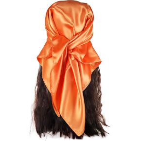 vabovin Satin Head Scarf for Women Solid Color - Hair Scarves 35 Inch Bandana Headscarf